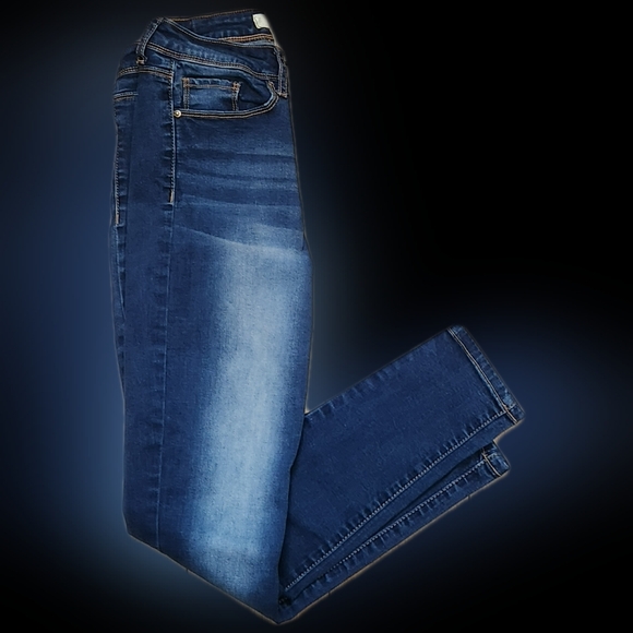 #K40 California Vintage Girls Blue Distressed Cotton Jeans - Picture 7 of 12